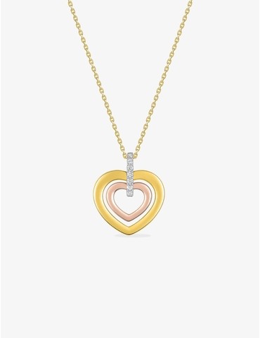 Collier cœur 3 ors 750 ‰ et...