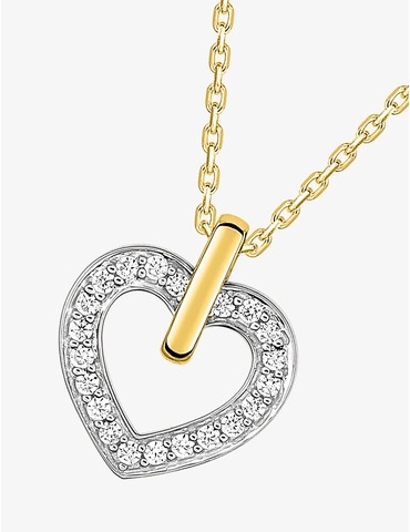 Collier cœur or jaune 750...