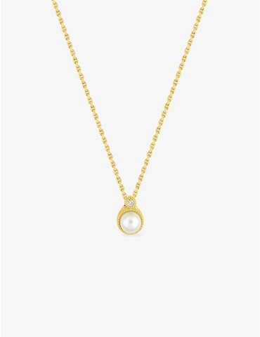 Collier or jaune 750 ‰,...