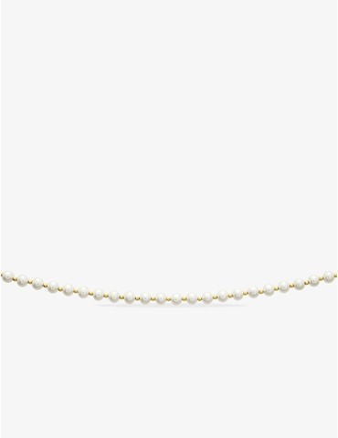 Collier or jaune 750 ‰ et...