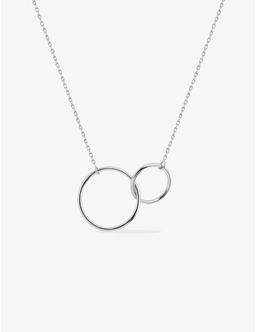 Collier double cercles or...