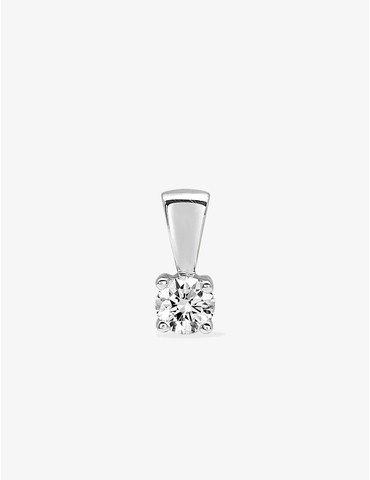 Pendentif or blanc 750 ‰ et...