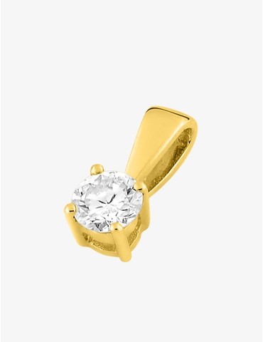 Pendentif or jaune 750 ‰ et...