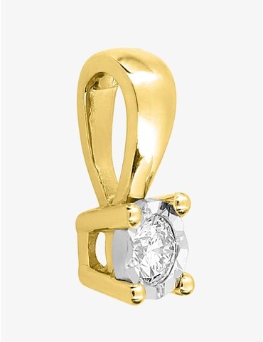Pendentif bicolore or 750 ‰...