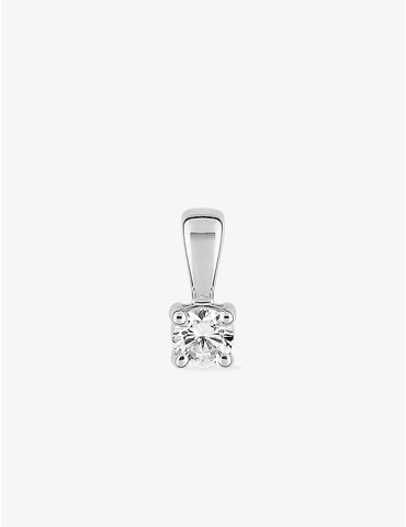 Pendentif or blanc 750 ‰ et...