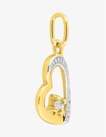 Pendentif cœur or jaune 750...