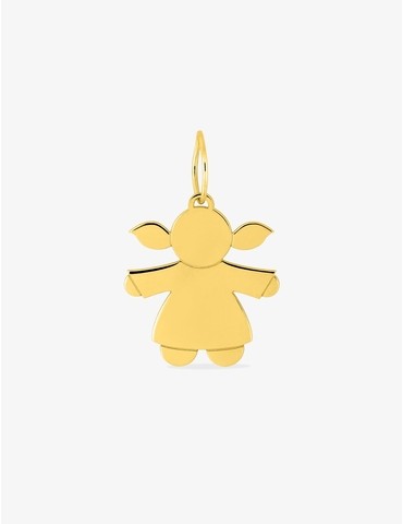 Pendentif fille or jaune 750 ‰