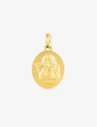 Pendentif médaille ange or...