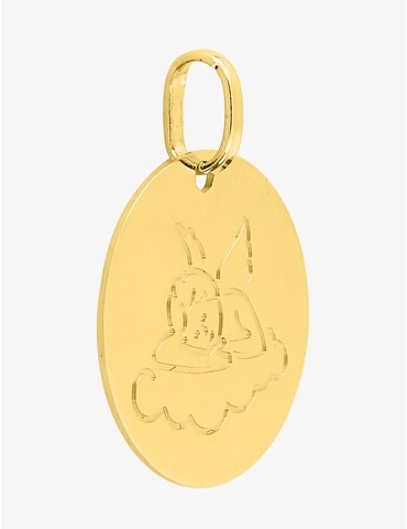 Pendentif médaille ange...