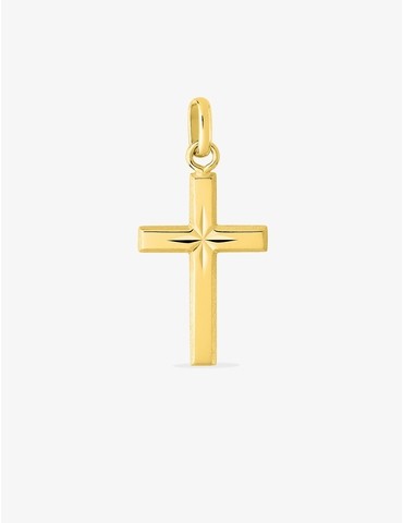 Pendentif croix or jaune...