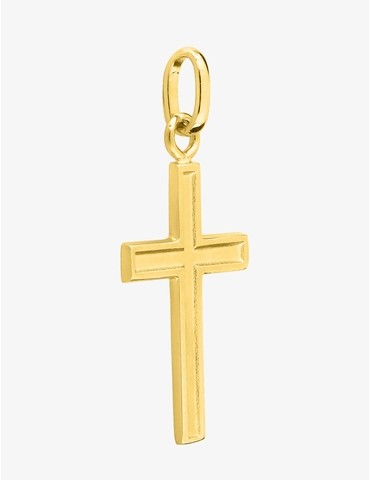 Pendentif croix or jaune...