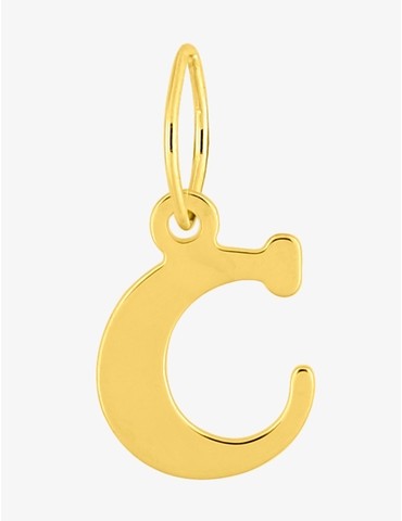 Pendentif initiale C en or...