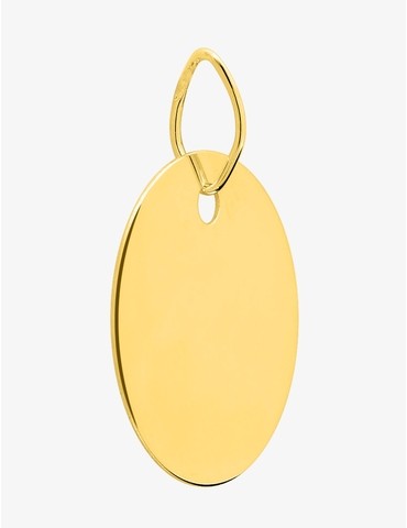 Pendentif jeton or jaune...
