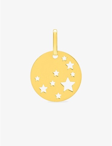 Pendentif plaque ronde...