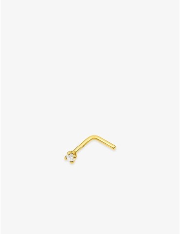 Piercing de nez or jaune...