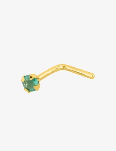 Piercing de nez or jaune...