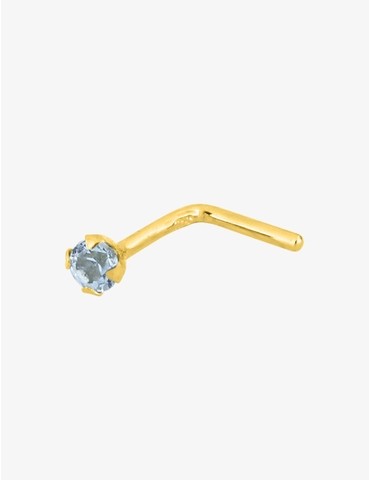 Piercing de nez or jaune...