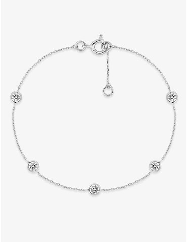 Bracelet or blanc 750 ‰...