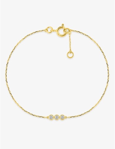Bracelet or jaune 750 ‰ et...