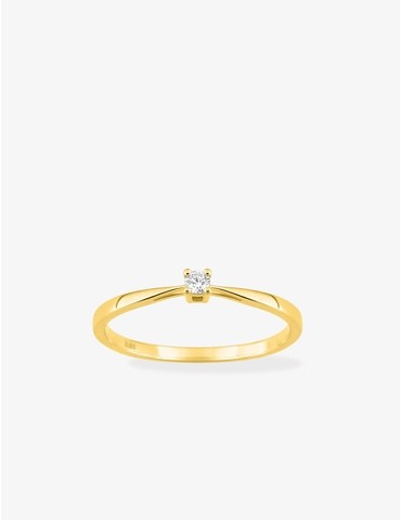 Bague solitaire or jaune...
