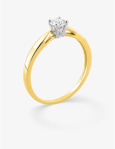 Bague bicolore or jaune 750...