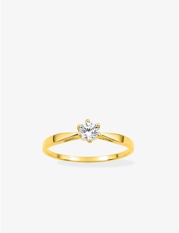Bague or jaune 750 ‰ et...
