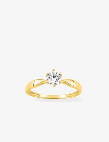 Bague or jaune 750 ‰ et...