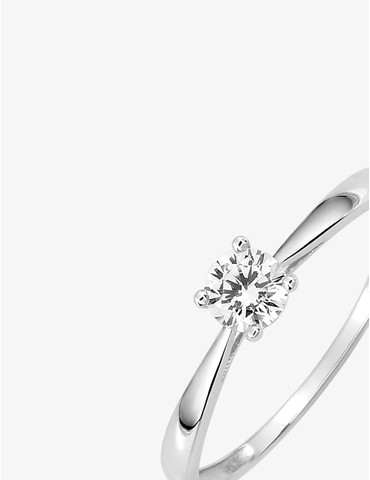 Bague or blanc 750 ‰, oxyde...