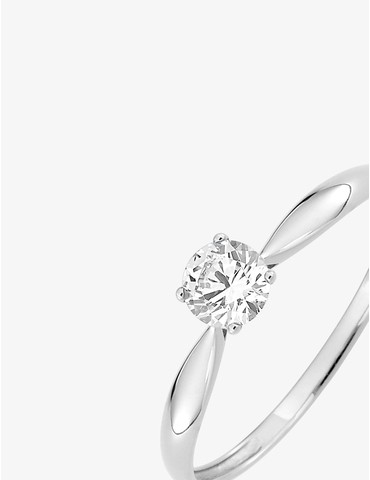 Bague or blanc 750 ‰ et...