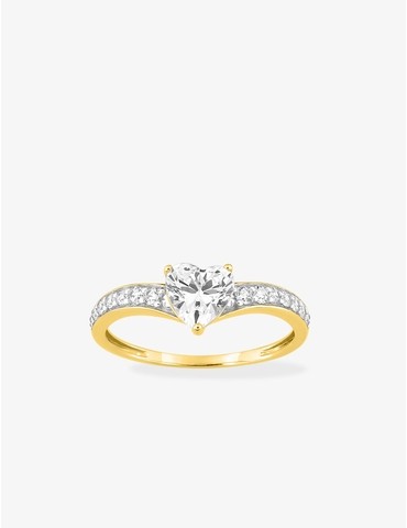 Bague fantaisie solitaire...
