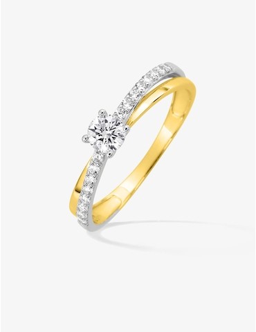 Bague fantaisie solitaire...