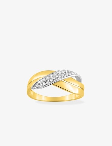 Bague or jaune 750 ‰, oxyde...
