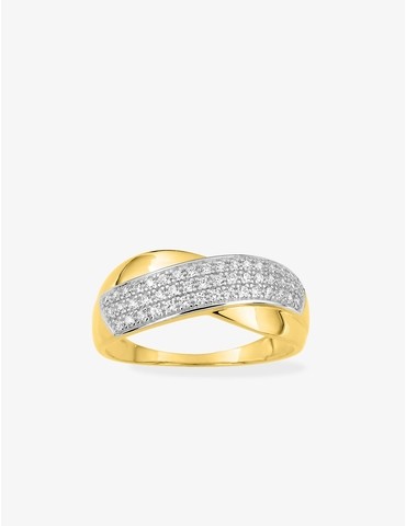 Bague or jaune 750 ‰ oxyde...