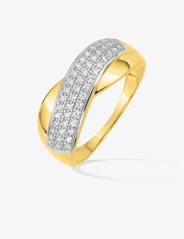 Bague or jaune 750 ‰ oxyde...