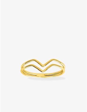 Bague fantaisie or jaune 750 ‰