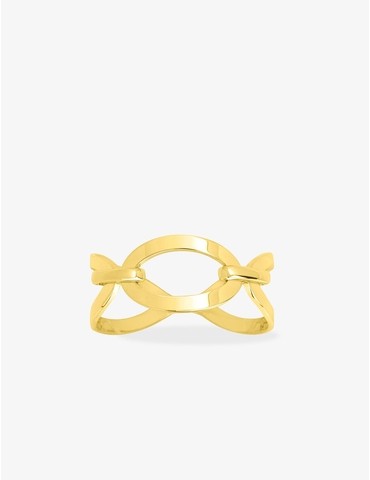 Bague ajourée or jaune 750 ‰