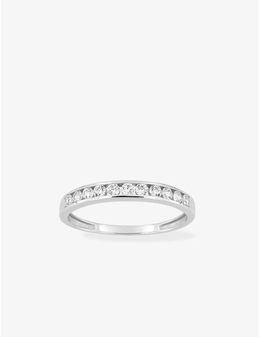 Bague or blanc 750 ‰ et...