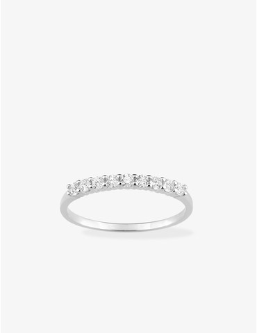 Bague or blanc 750 ‰ et...