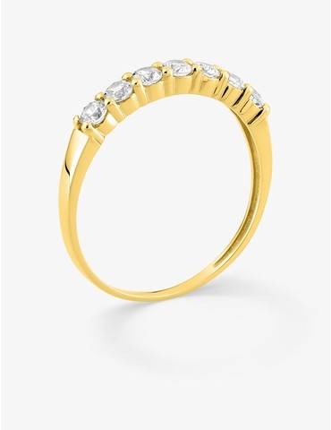 Bague demi-alliance or...