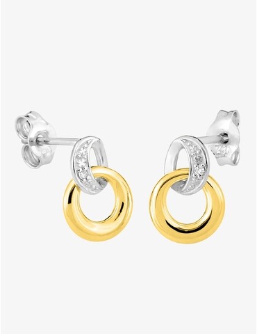 Boucles d'oreilles or jaune...