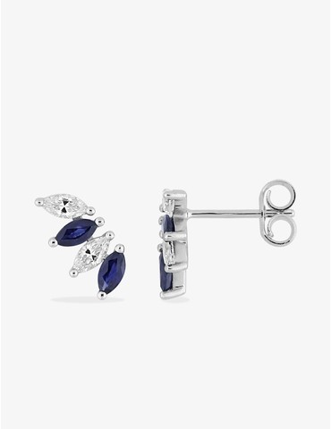 Boucles d'oreilles or blanc...