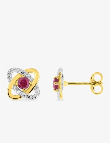Boucles d'oreilles clous or...