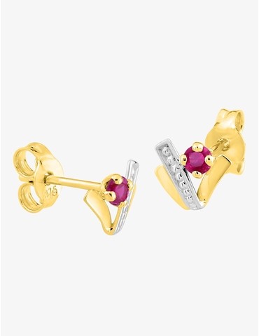 Boucles d'oreilles or jaune...