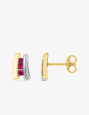 Boucles d'oreilles or jaune...