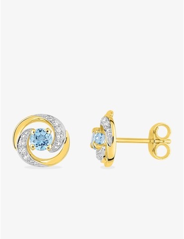 Boucles d'oreilles clous or...