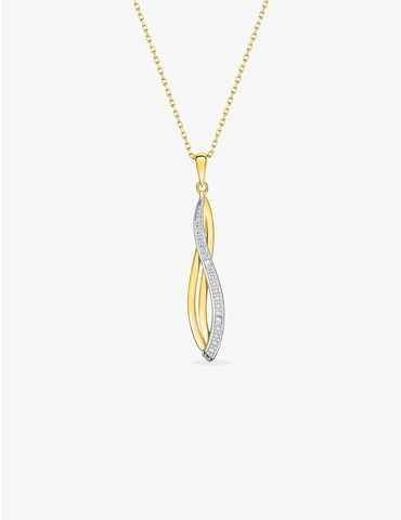 Collier fantaisie or jaune...