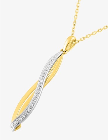 Collier fantaisie or jaune...