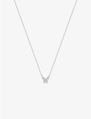 Collier fantaisie or blanc...