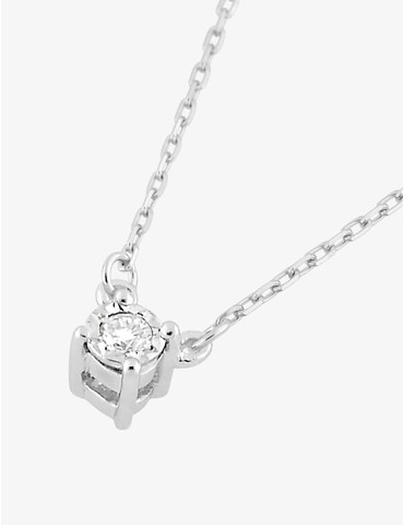 Collier fantaisie or blanc...