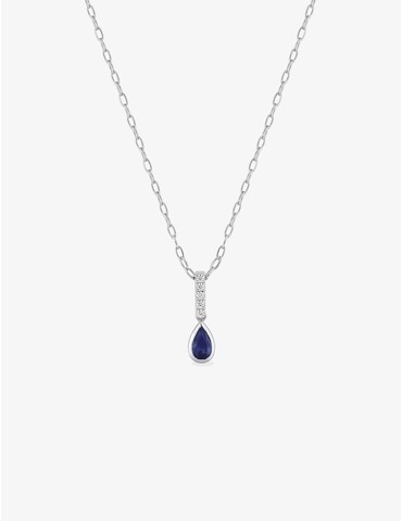 Collier or blanc 375 ‰,...